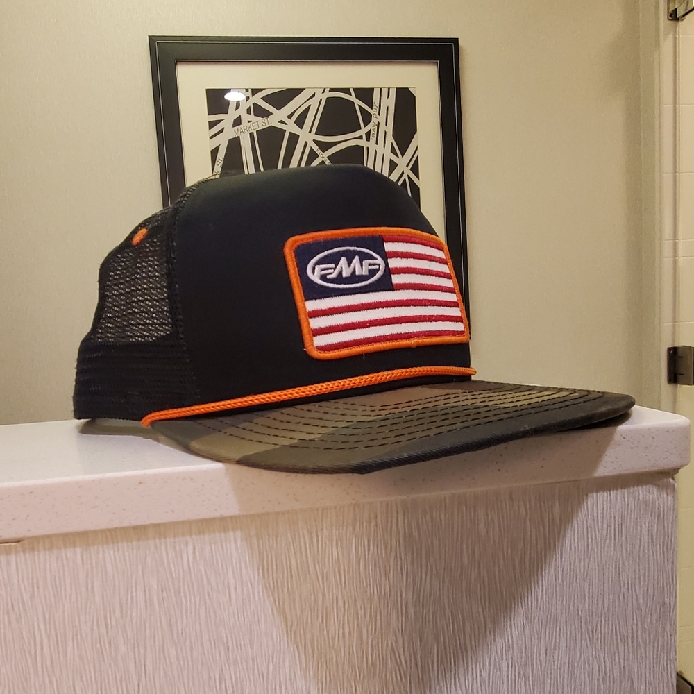 FMF Stars and Bars Camo Trucker Hat by New Era